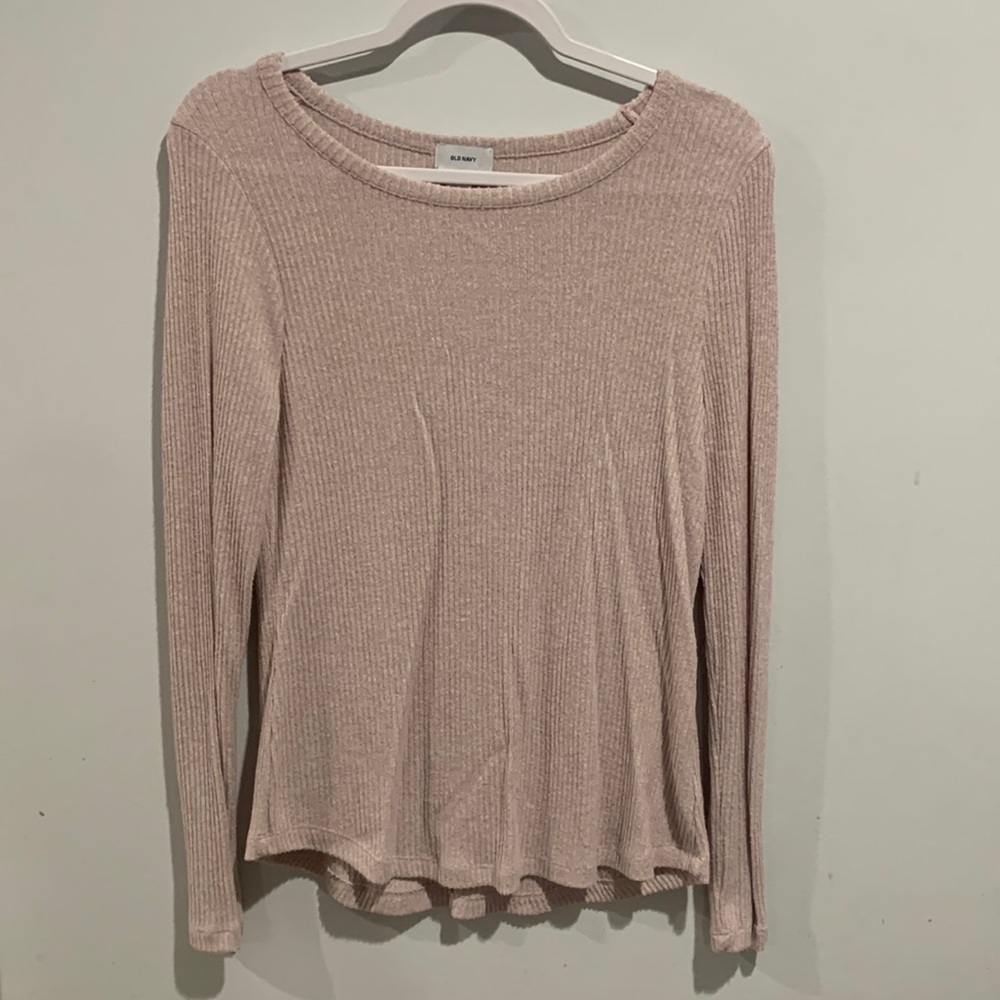 Ribbed long sleeve shirt